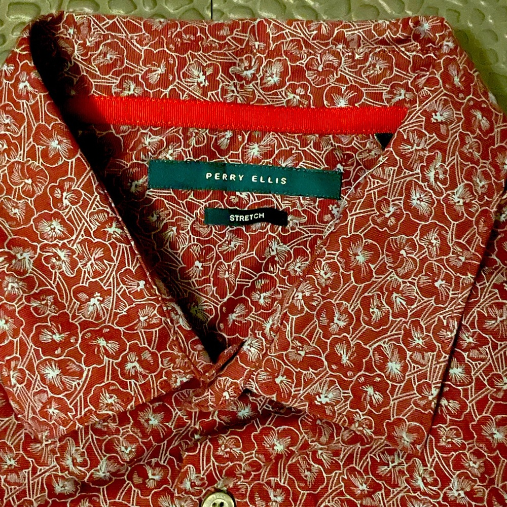 PERRY ELLIS Men’s Size LT (Large Tall) Brand New w/ Tags! Floral pattern stretch